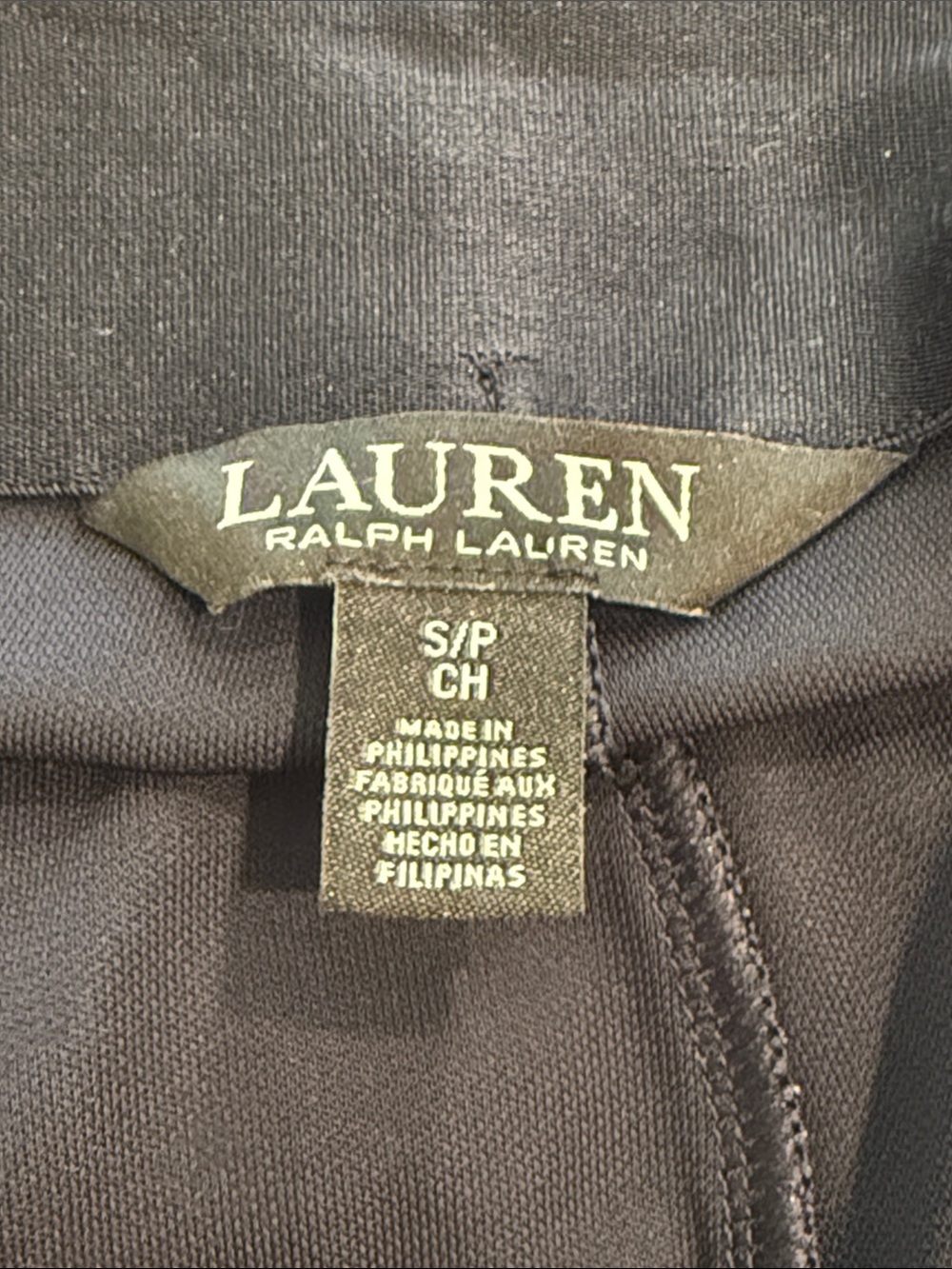 Ralph Lauren high rise wide leg Pants Navy Blue Sz S/M - Picture 4 of 8
